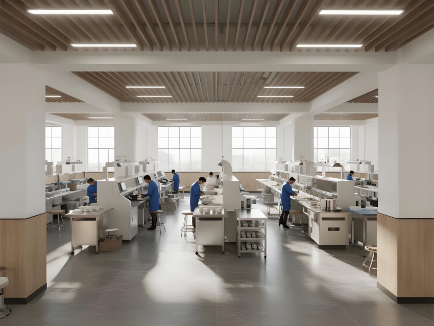 合肥廠房裝修:餐具制品車間裝修效果分享